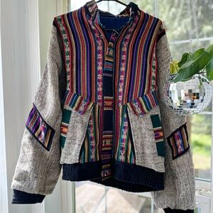 Vintage Sergio Valente Guatemalan Patchwork Jacket